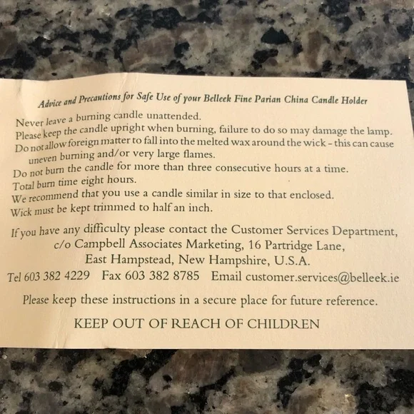 NIB Vintage Belleek Fairy Lamp Tealight Holder - Picture 6 of 9